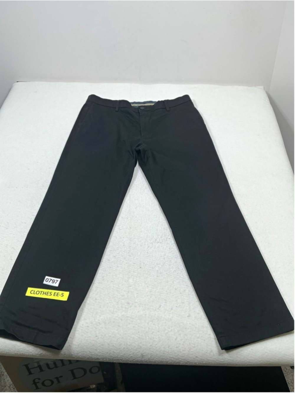 Men’s Dockers Signature Khaki Classic Flex Comfort Waterless Pants 38W Black